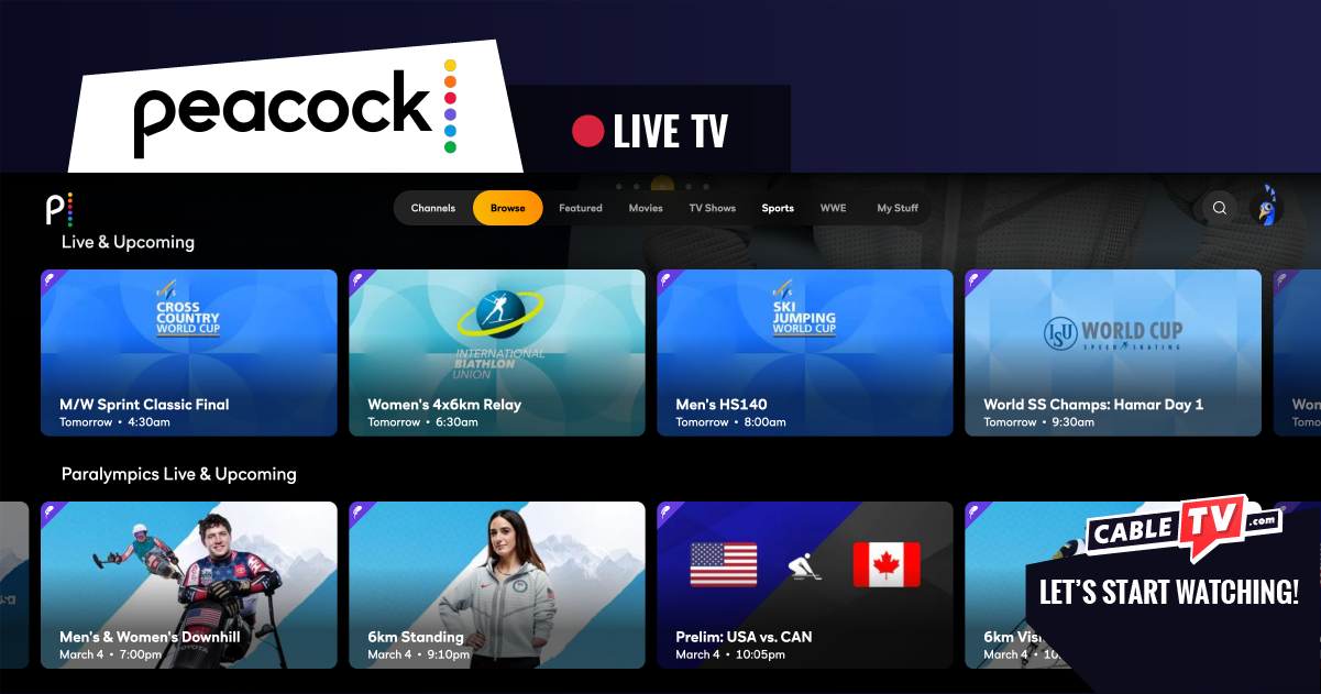 Peacock Live Stream