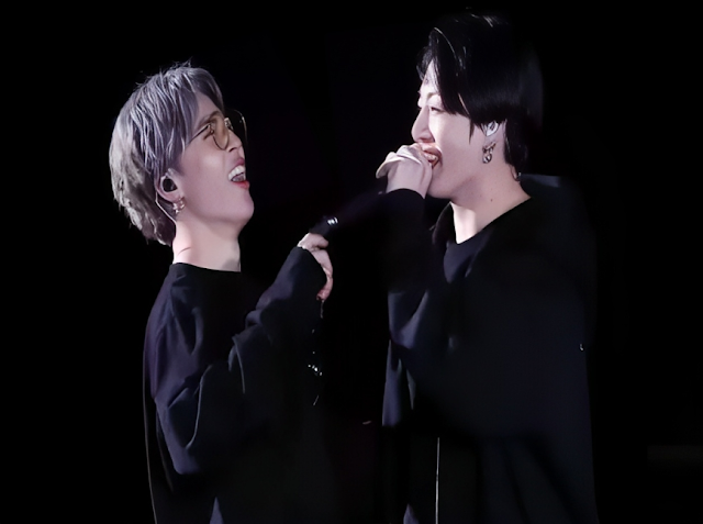 Bts Jimin and Jungkook Black and White