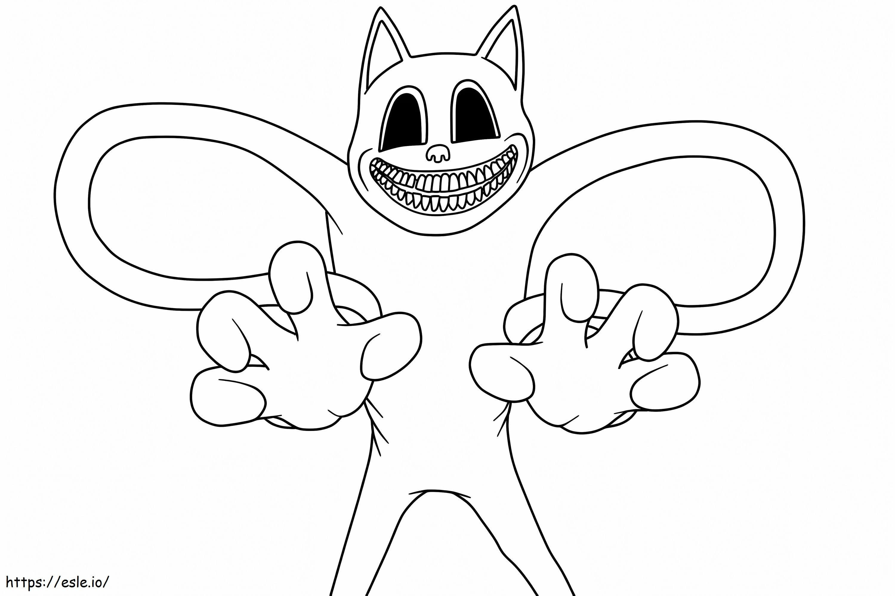 Cartoon Cat Coloring Pages Printable
