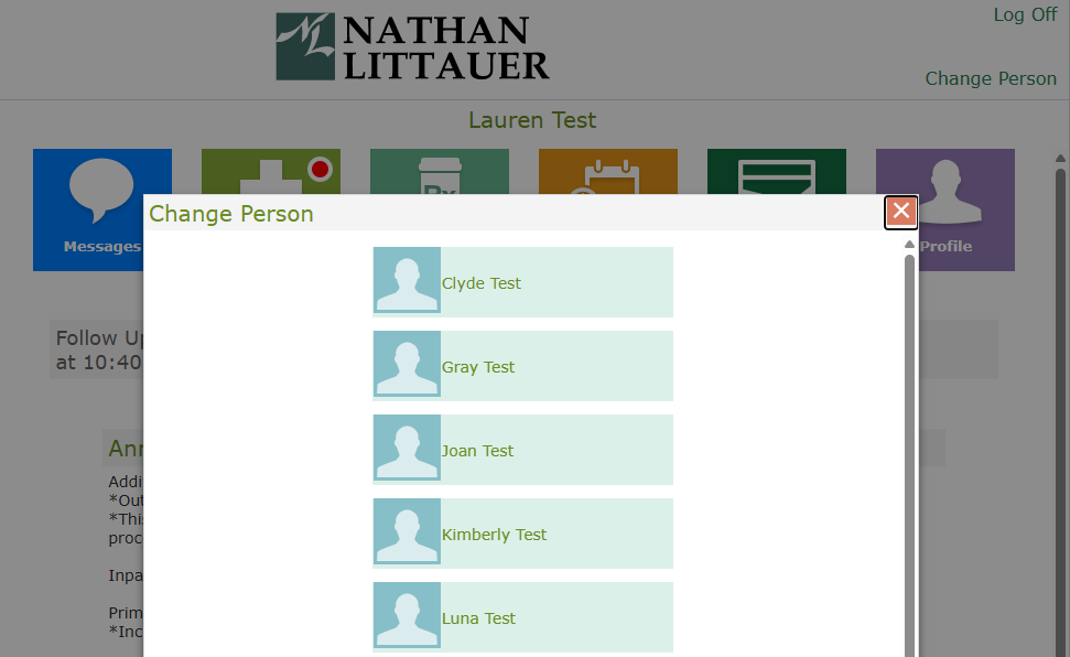 Nathan Littauer Primary Care Patient Portal