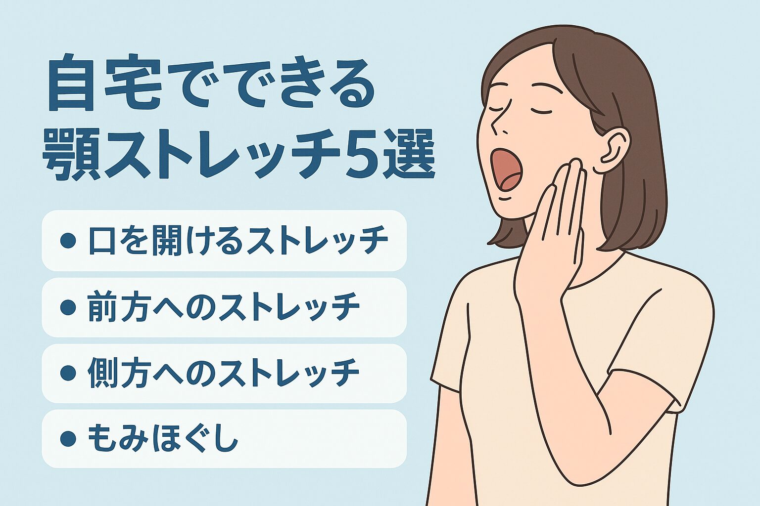 顎の激痛・カクカク音を解消！自宅で効く最新の顎関節症ストレッチ完全版