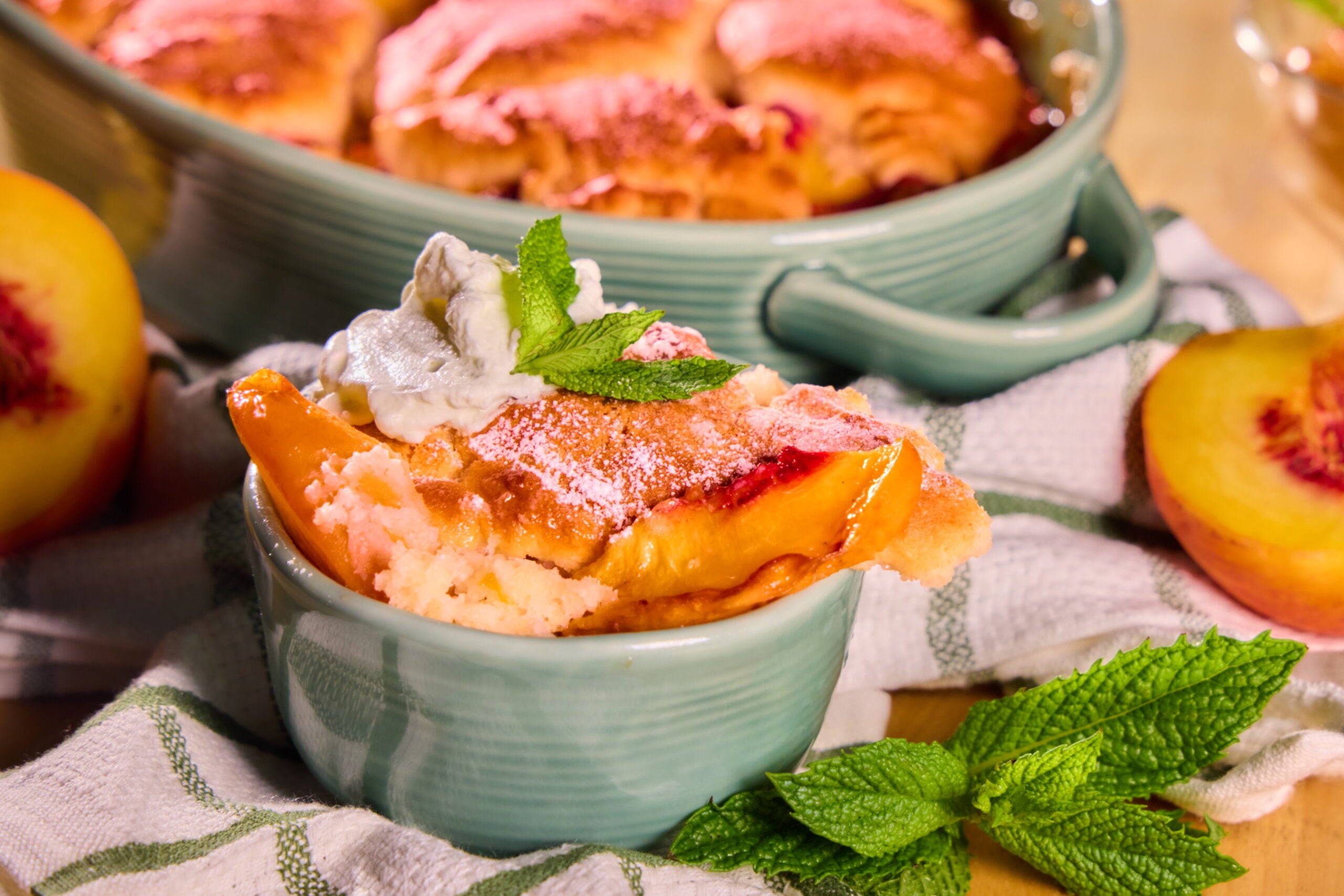 Can Peach Cobbler Sit out Overnight