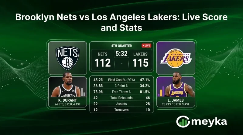 Lakers Stats vs Nets