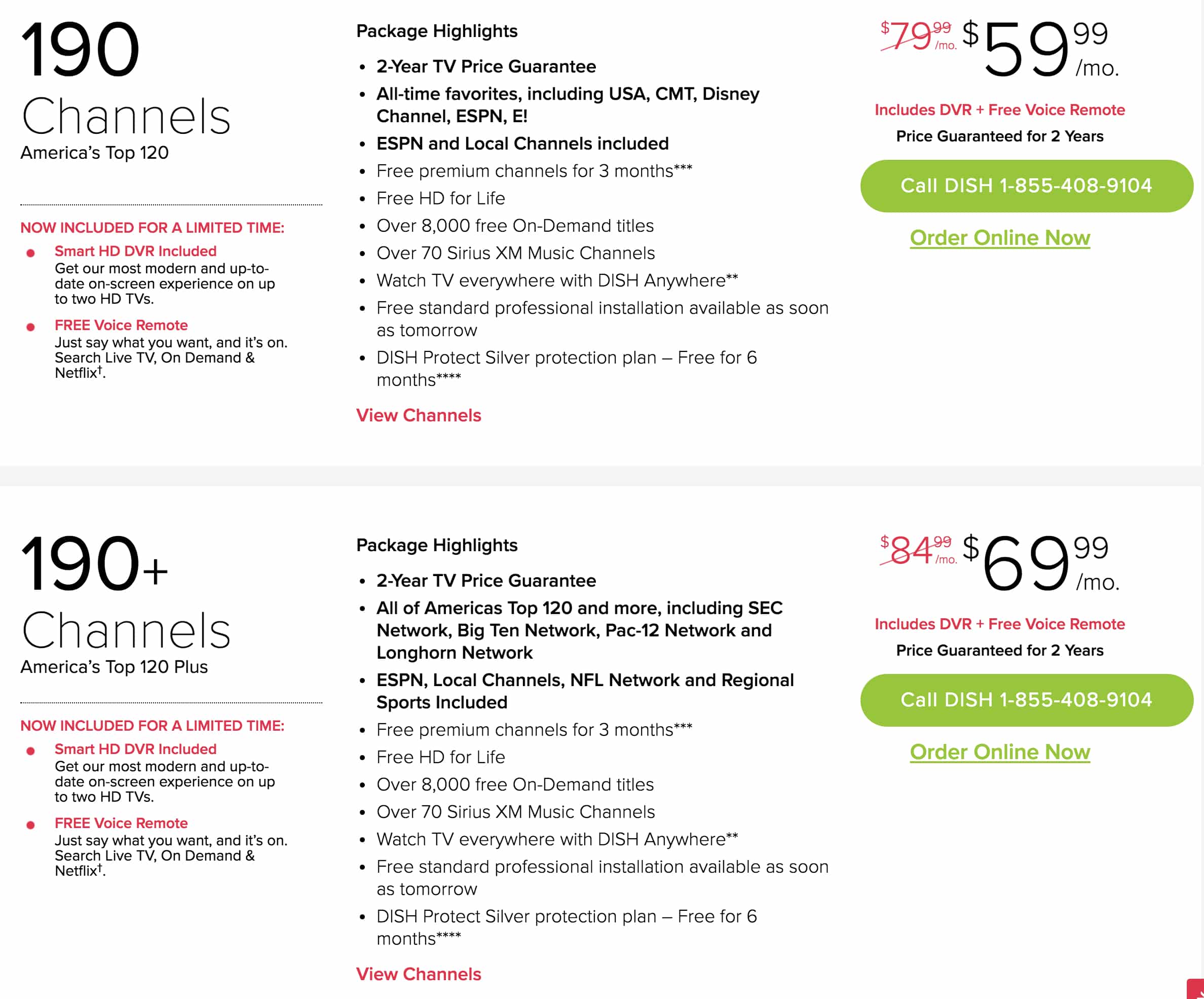 What Are the 190 Channels on Dish Network