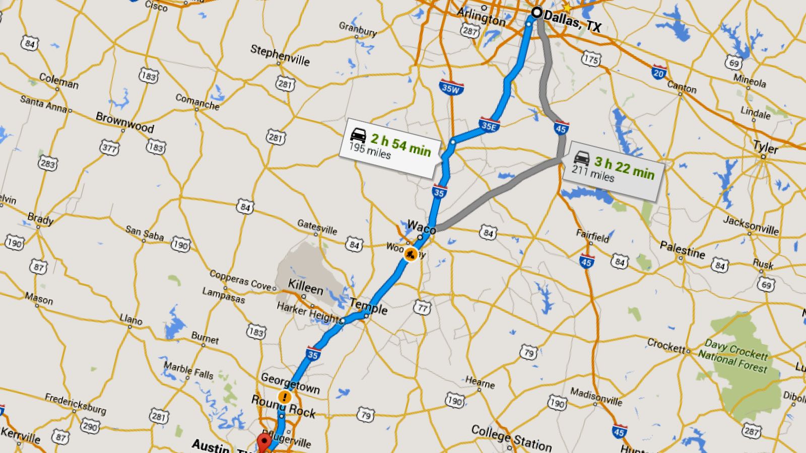 How Far Is Dallas from Austin