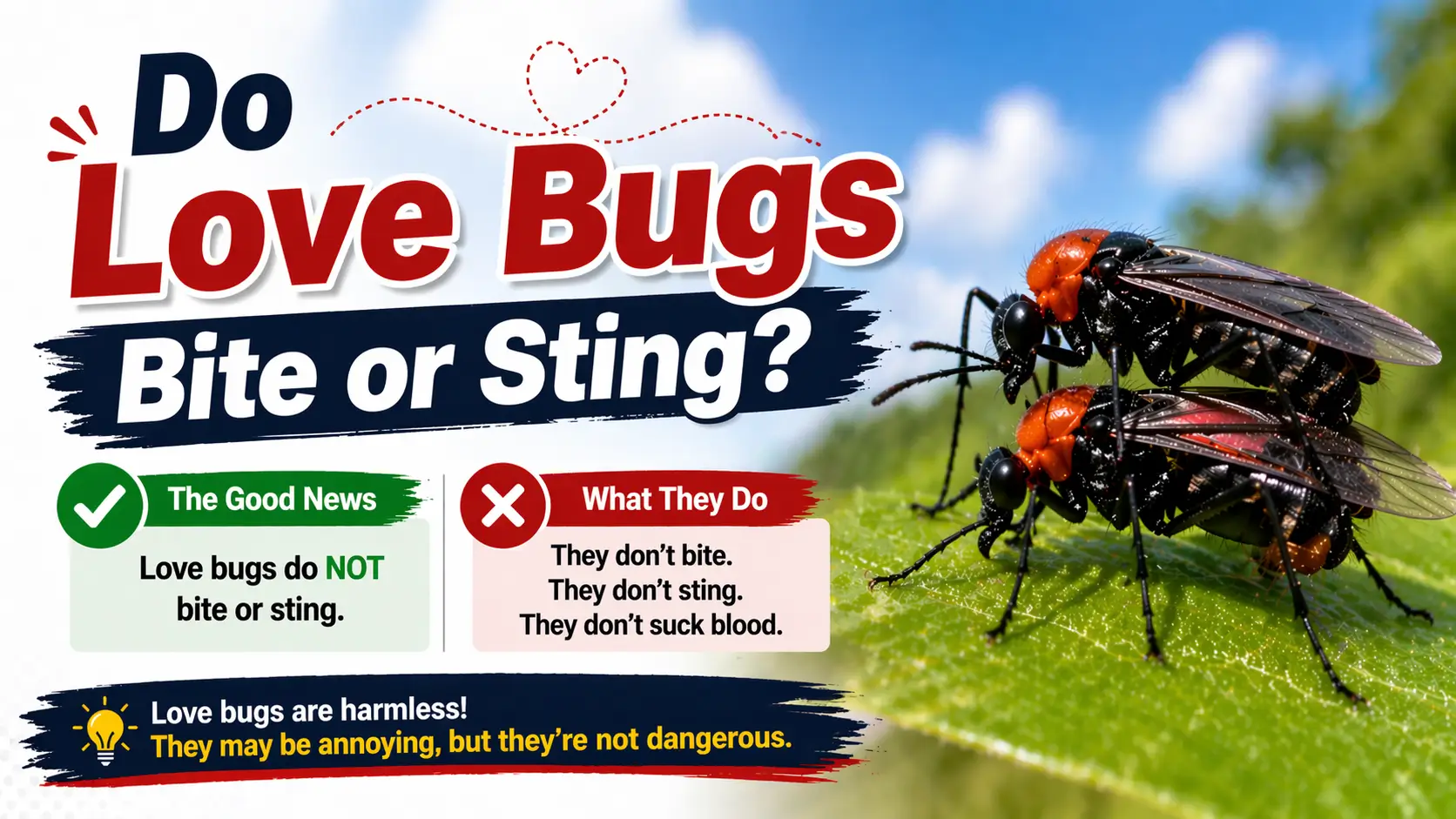 Do Love Bugs Bite Humans