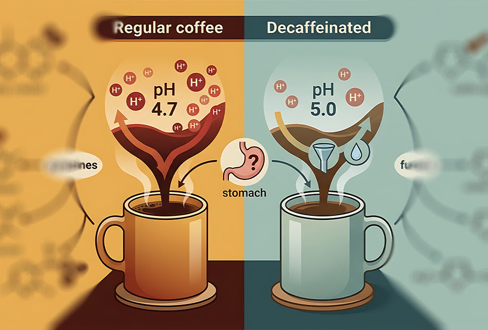 Is Decaf Coffee Less Acidic Than Regular Coffee
