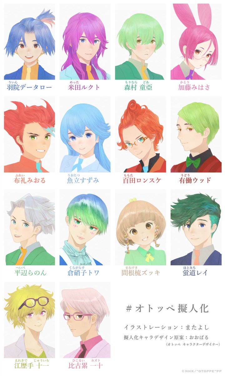 Eテレ『オトッペ』擬人化がSnsで可愛いと話題！人気キャラを徹底解説