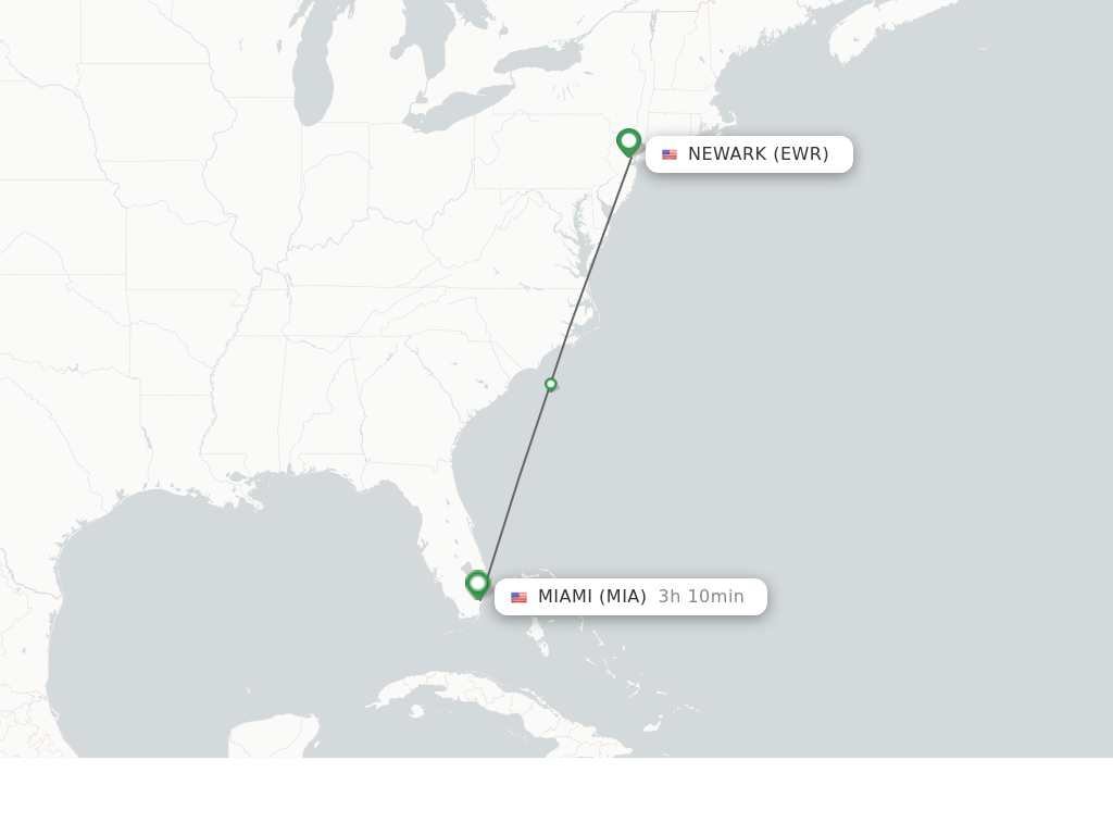 Ewr to Miami Flight Time