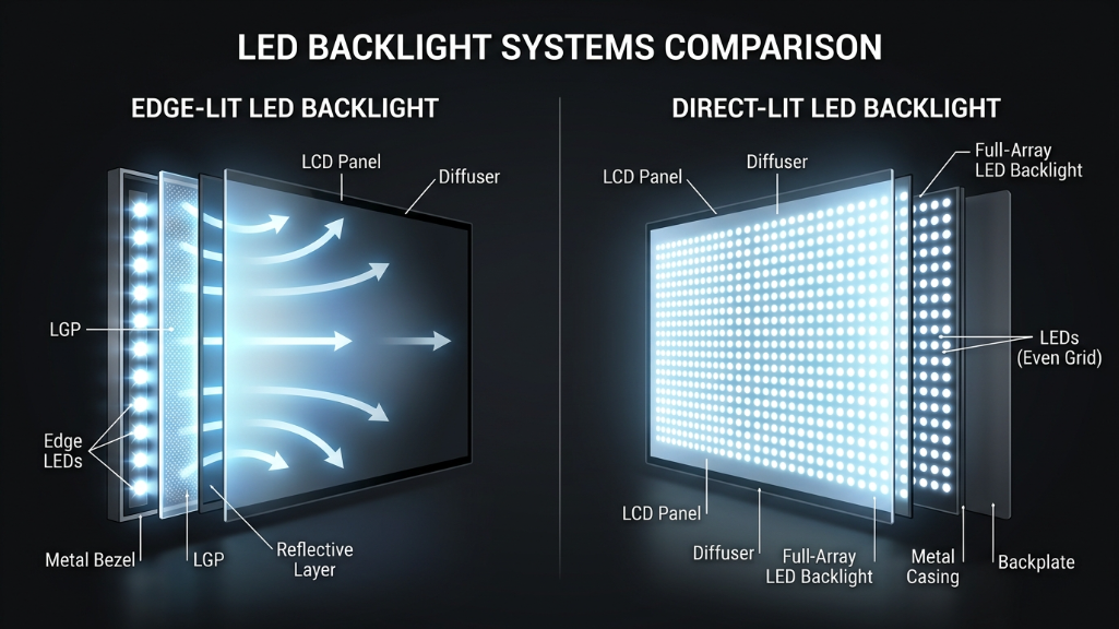 Backlit vs Edge Light
