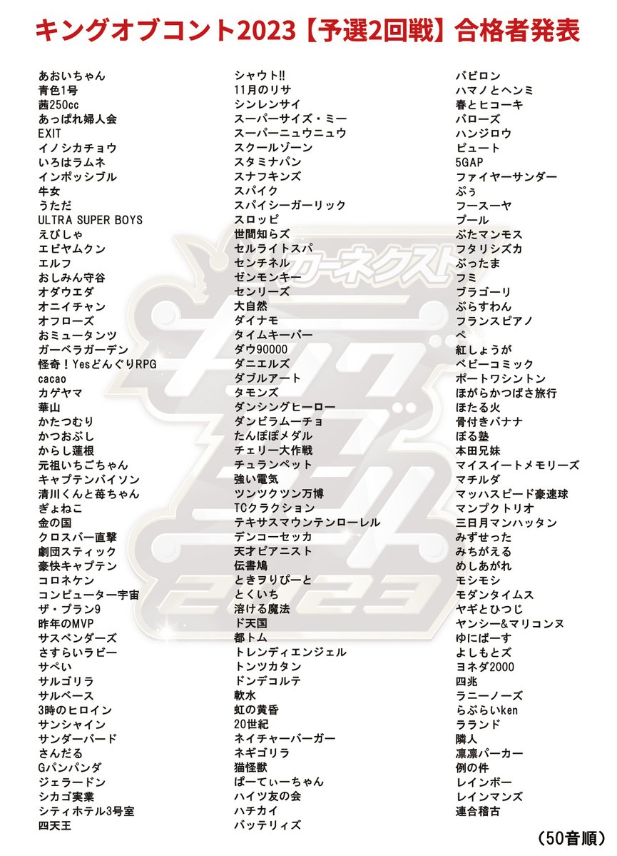 キングオブコントの出番順は勝敗を分けるか？歴代データが暴く勝率ジンクスと順番の真相