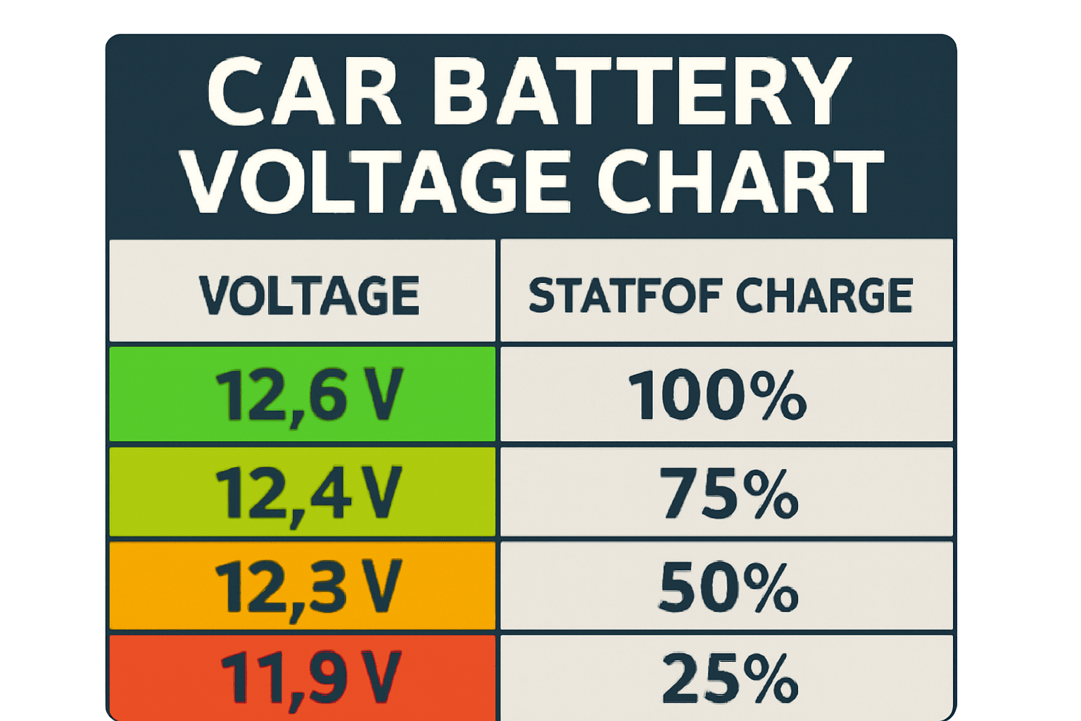 What Is the Normal Voltage on a Car Battery