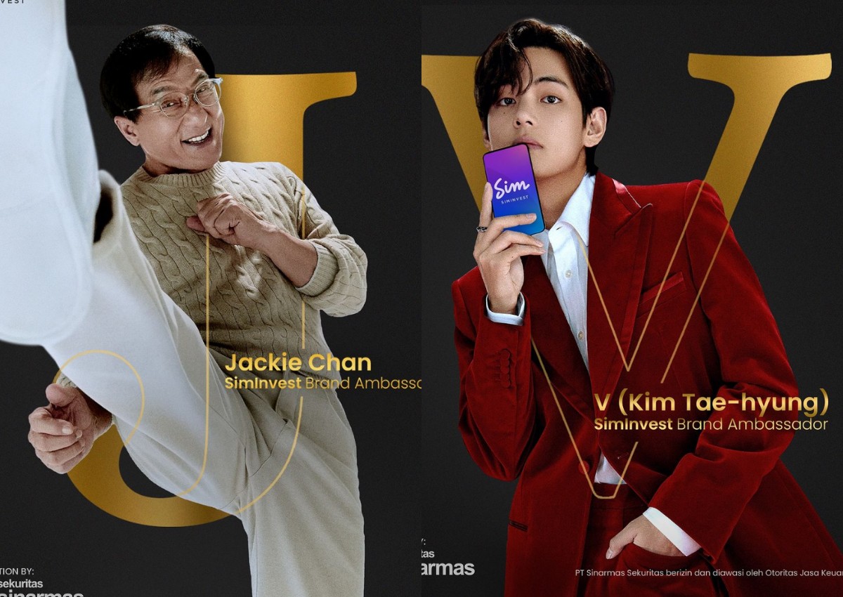 Bts v and Jackie Chan