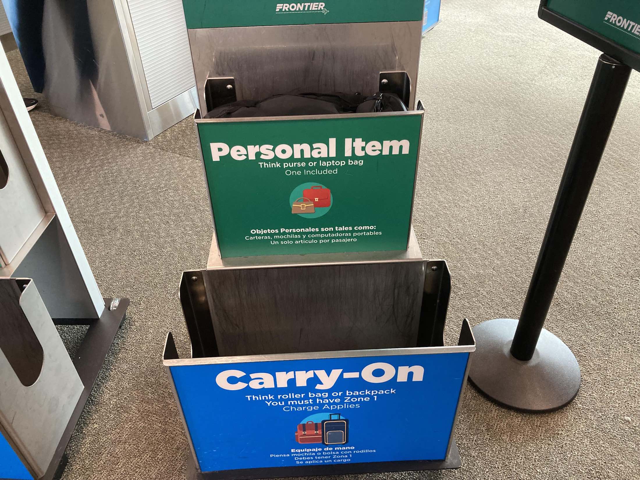Frontier Bag Policy Carry On