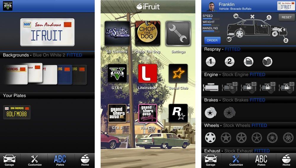 Grand Theft Auto 5 Ifruit App