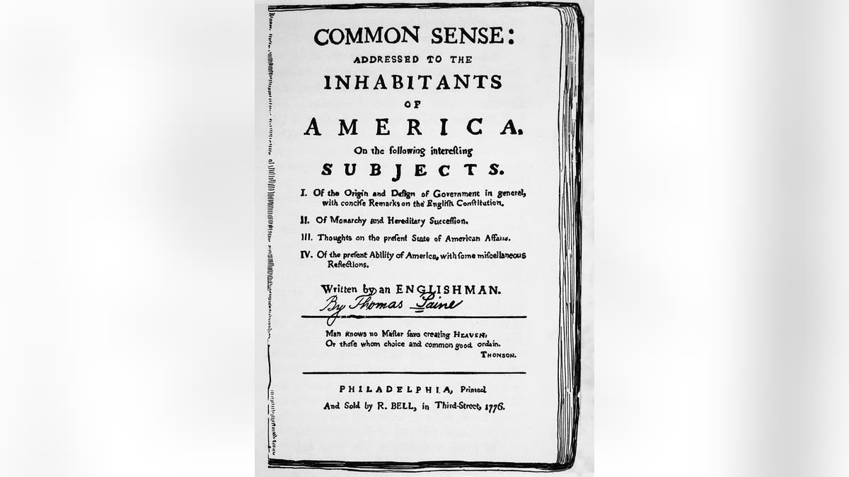 Who Wrote a Pamphlet Called Common Sense