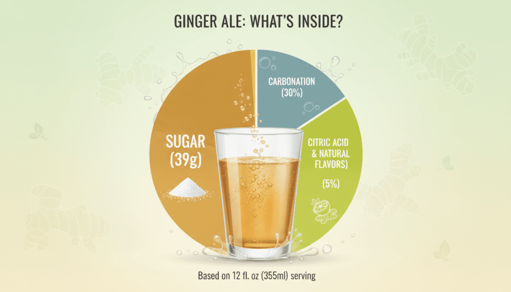 Does Ginger Ale Have Alot of Sugar
