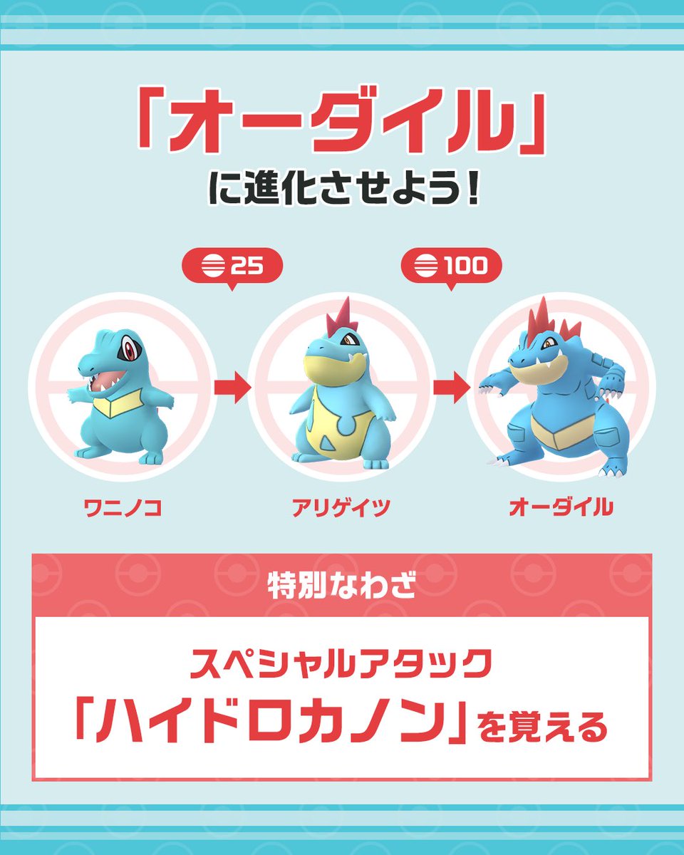 ワニノコの進化レベルと条件を網羅！オーダイル育成と最新技解説