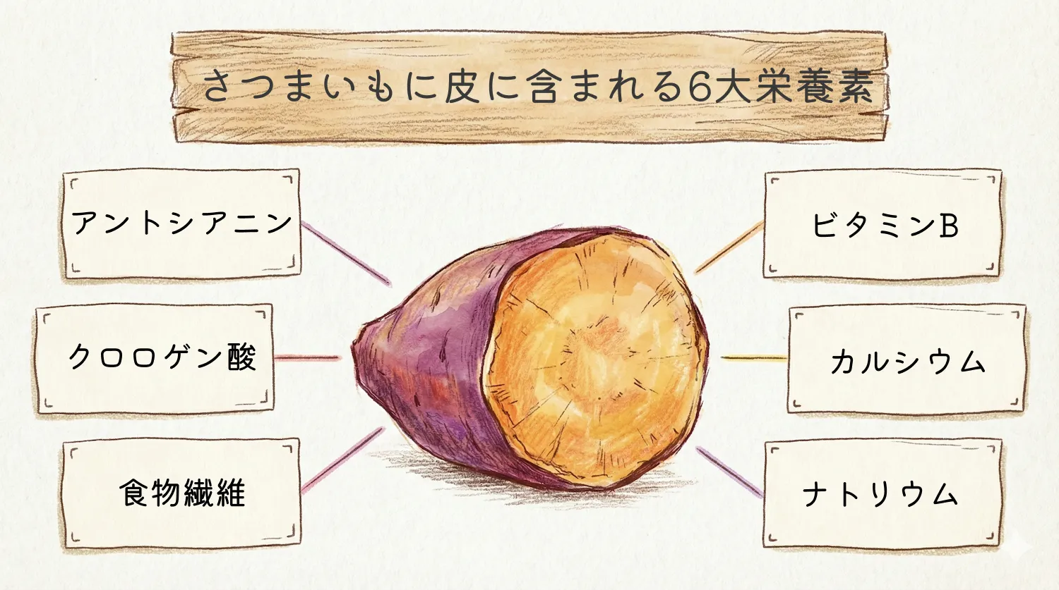 さつまいもの皮の栄養は捨てるな！ヤラピン効果と消化の真相【2026】