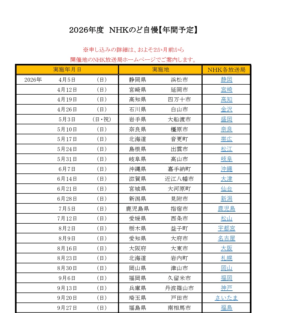 【2026最新】Nhkのど自慢の開催予定と応募締切・合格倍率の全貌