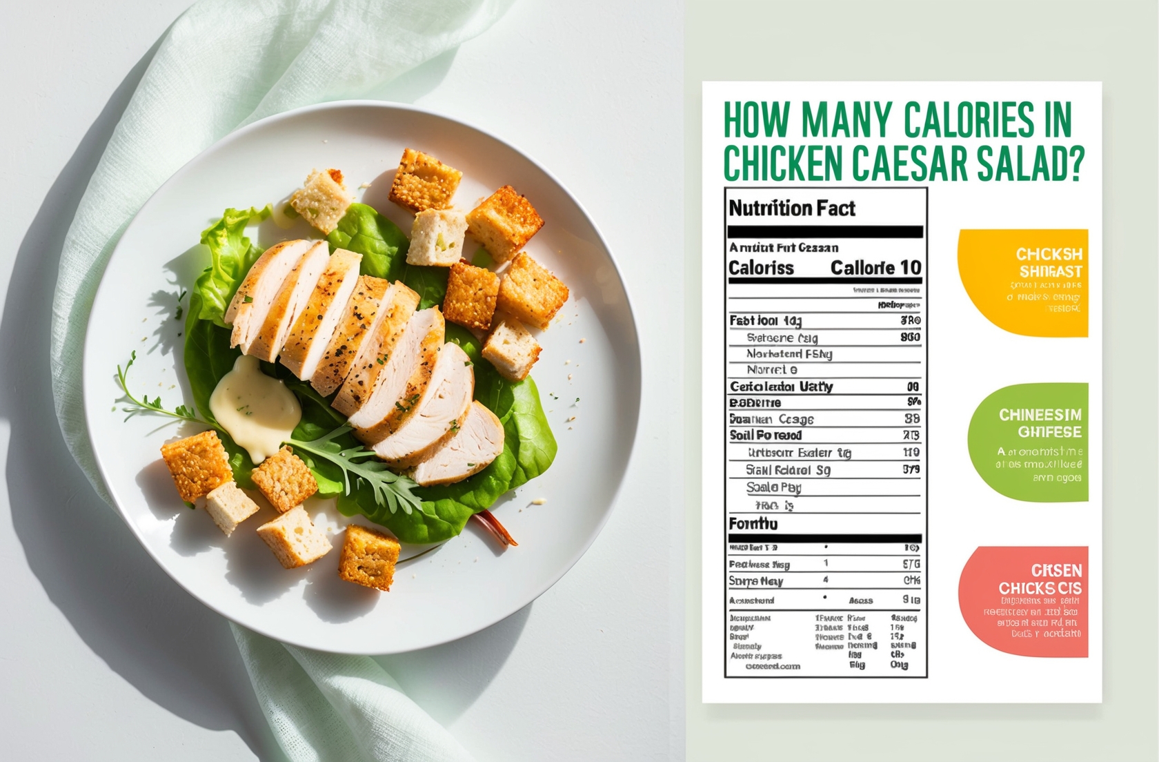 Salad with Caesar Dressing Calories