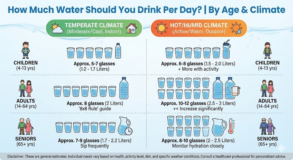 How Much Water per Day Should a Person Drink