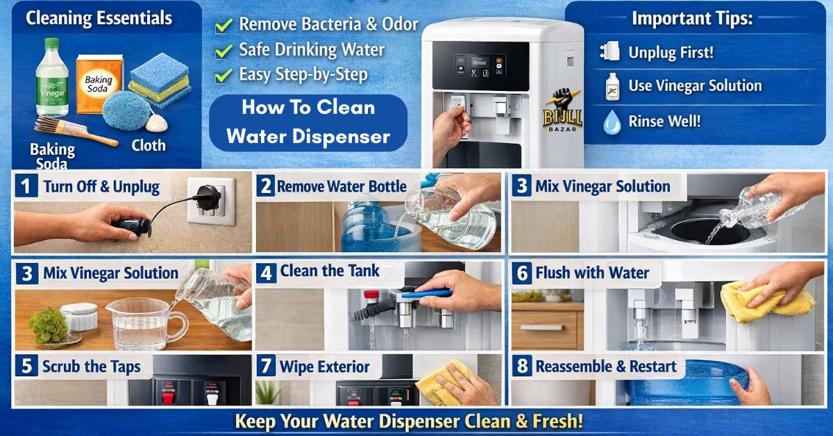 How to Clean Water Dispenser Top Loading