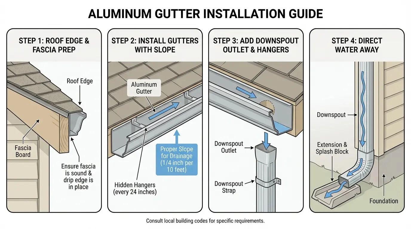 How to Install Gutters on House