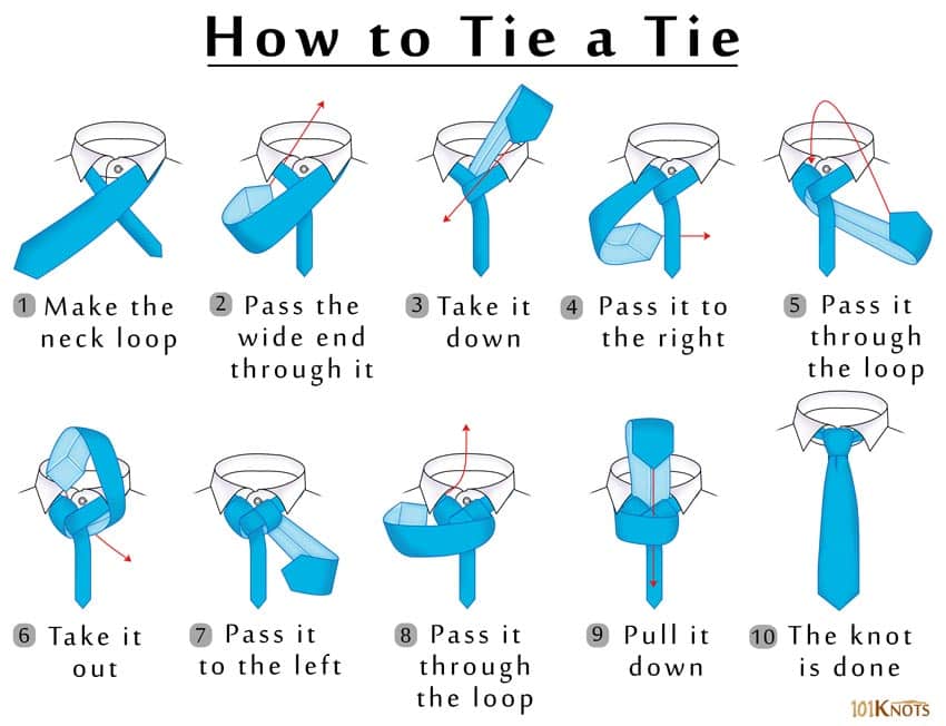 Step by Step Instructions on How to Tie a Tie