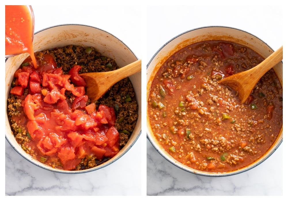 Crushed or Diced Tomatoes for Chili