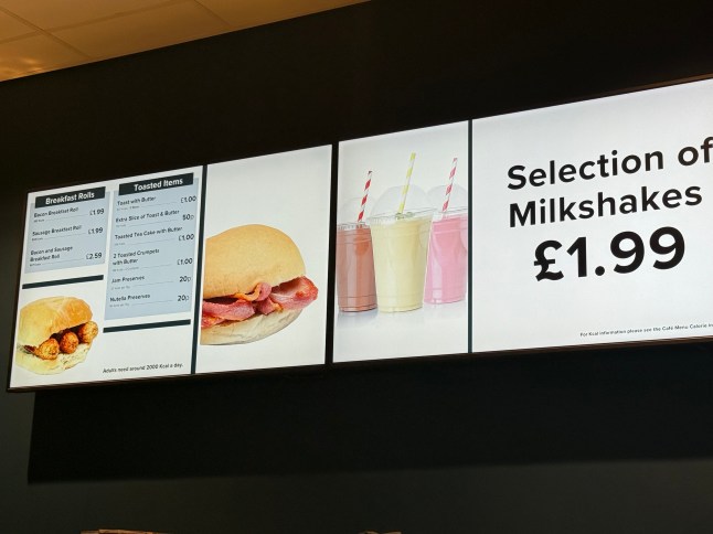 Home Bargains Cafe Menu with Prices
