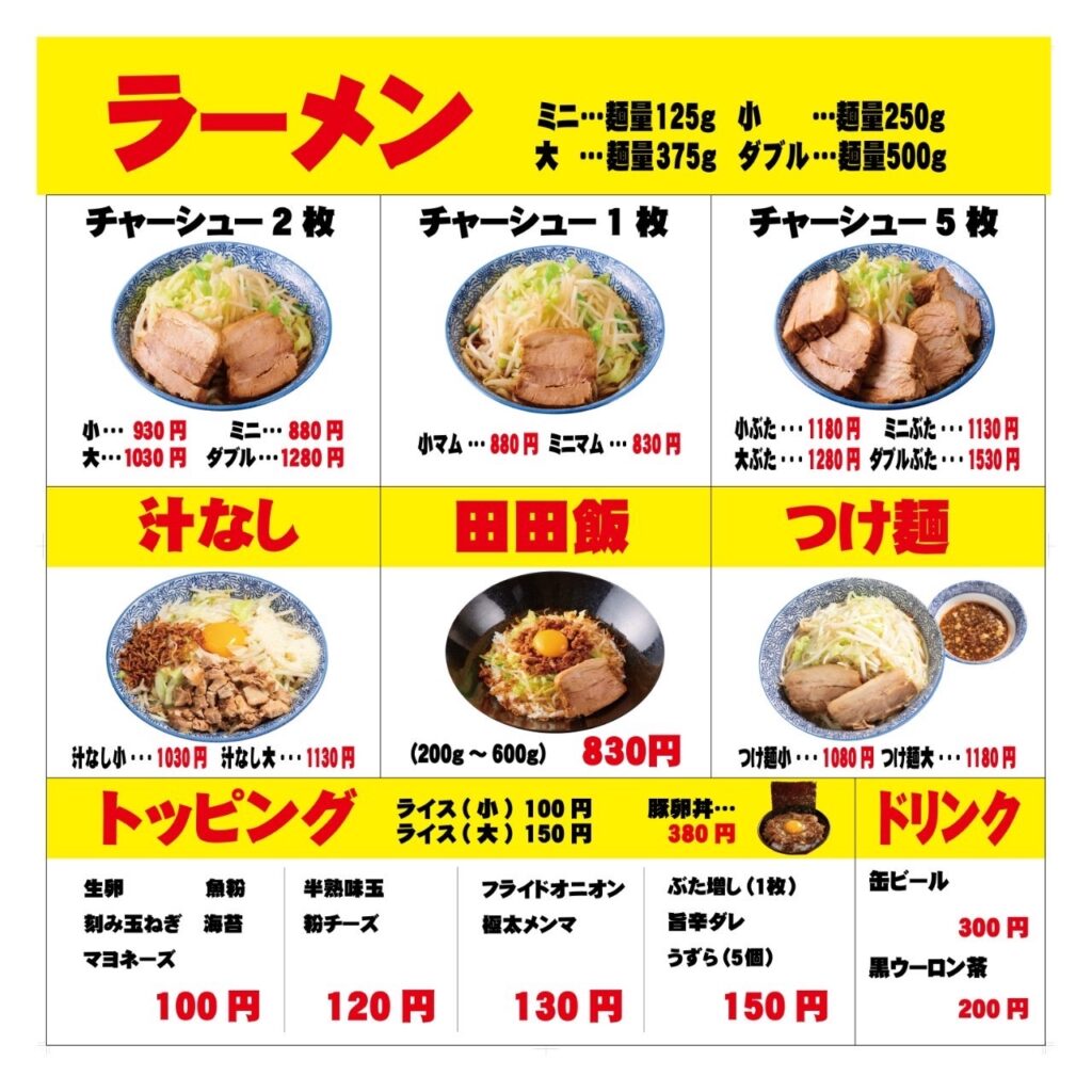 ラーメン田田松木店の評判とコール法！2026年最新の駐車場＆混雑攻略