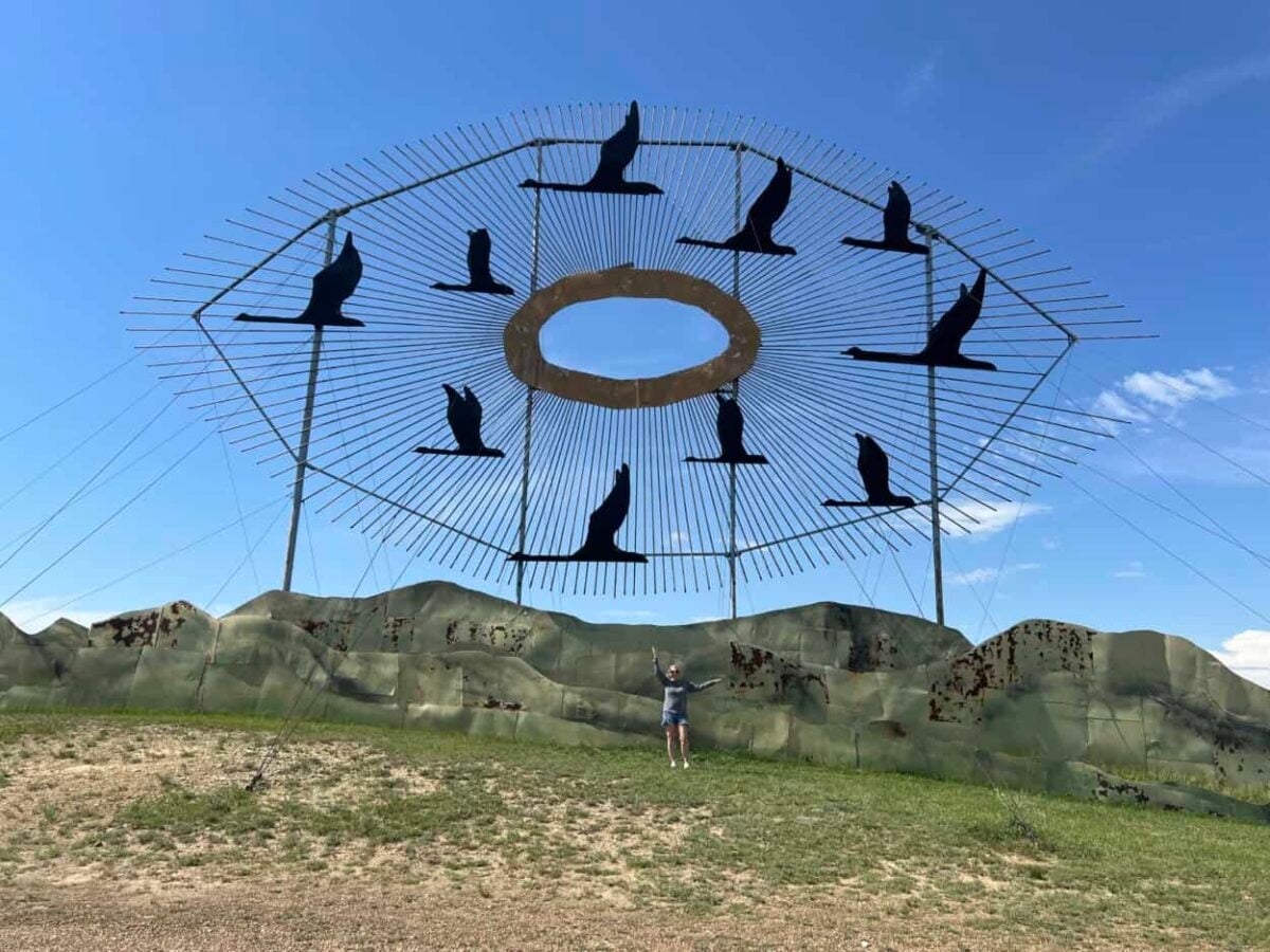 Enchanted Highway Geese in Flight