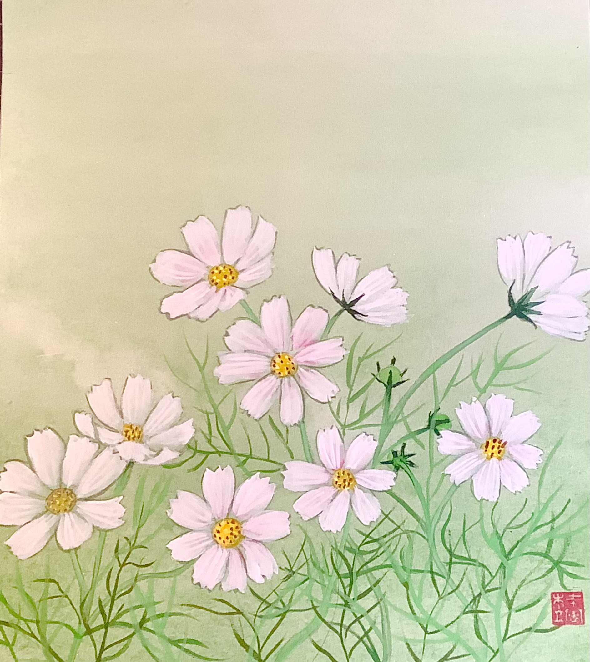 コスモスの絵を美しく描く極意｜初心者向け水彩・色鉛筆から名作鑑賞まで
