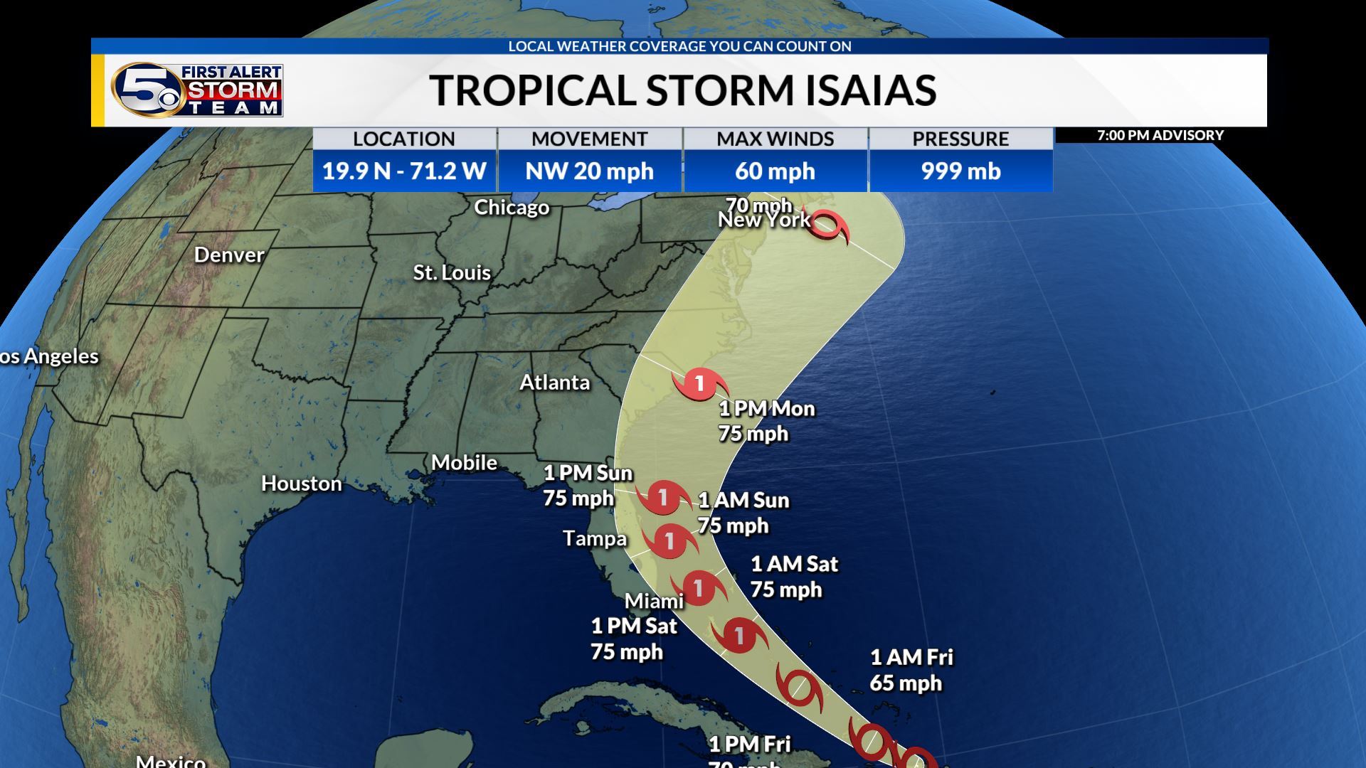 Hurricane Maps for Florida