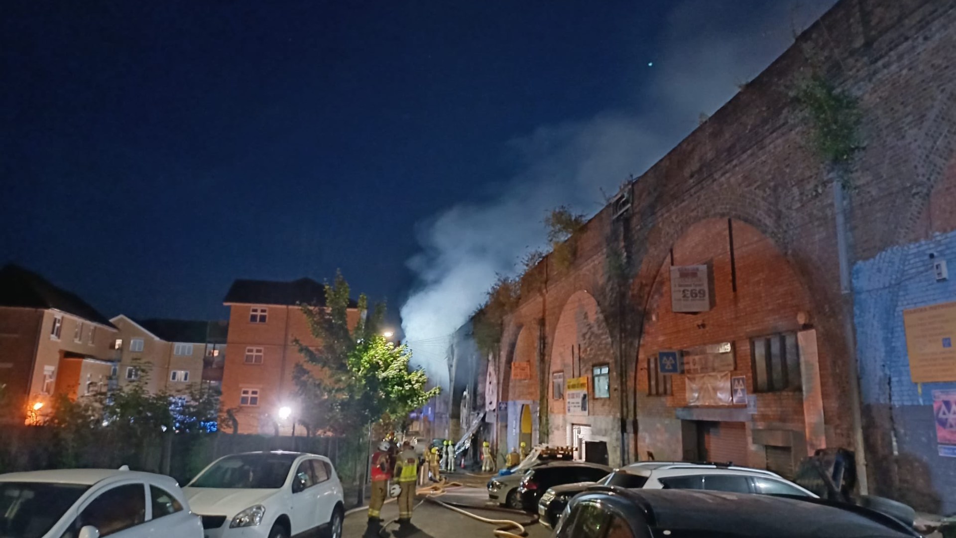 Railway Arch Fire Is South Yorkshire