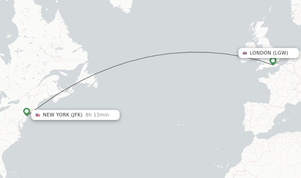 London Gatwick New York Route Cancellation