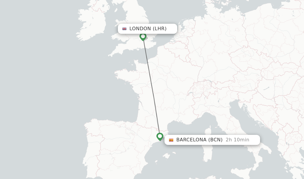 Flights to Spain from Heathrow Airport