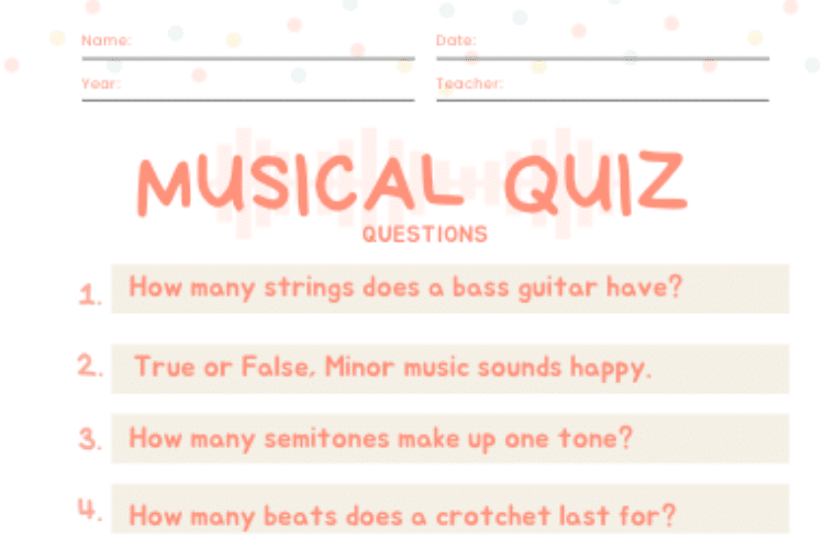 Music Quiz Questions and Answers Uk