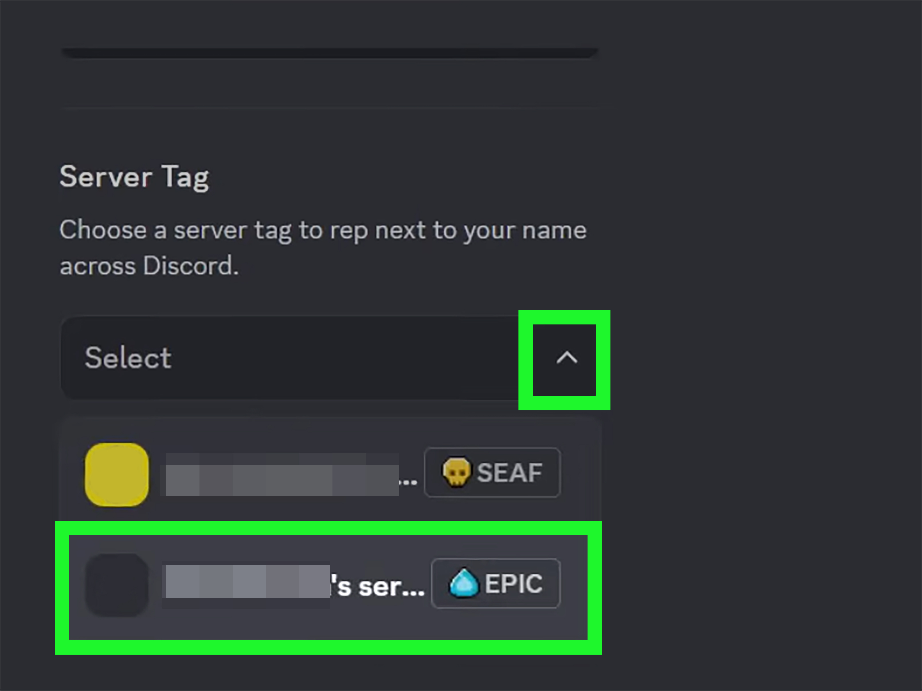 Discord Server Tag with Kys