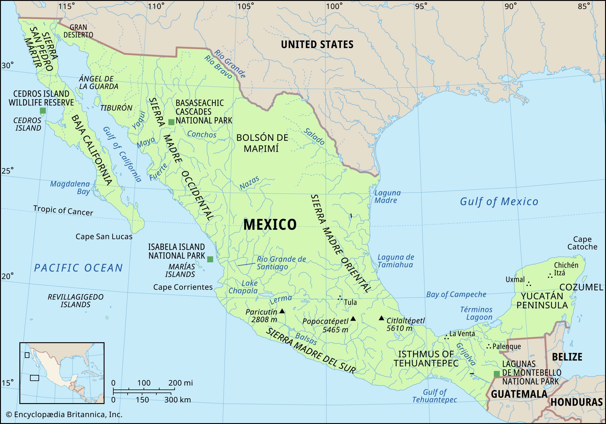 What Is South of Mexico