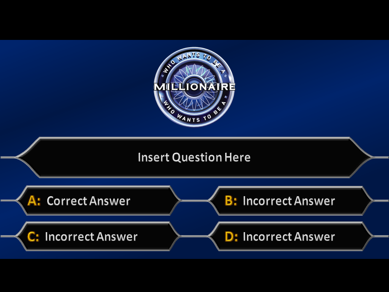 Who Wants to Be a Millionaire Question