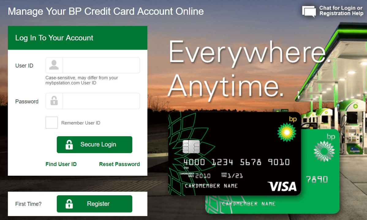 Bp Credit Card Login Payment
