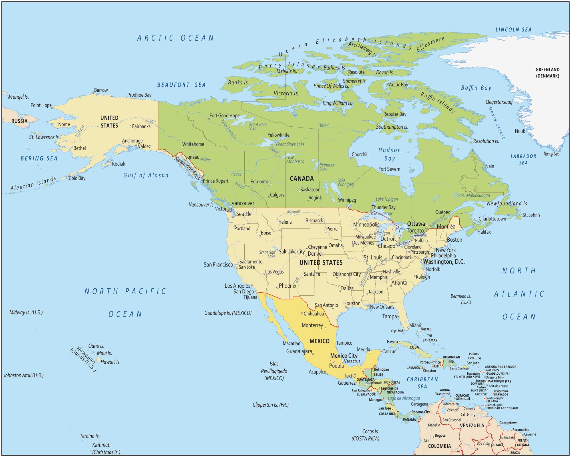 North of America States
