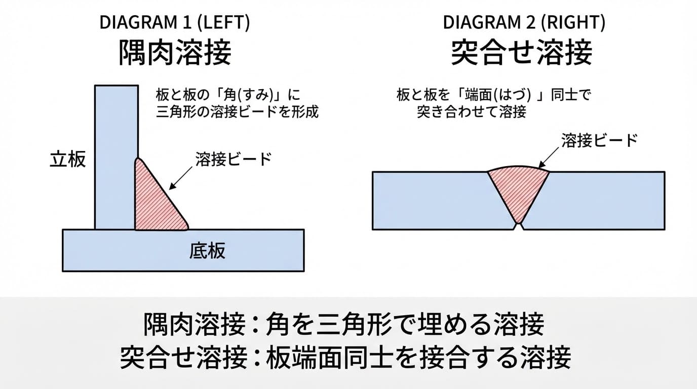 隅肉溶接とは？突合せ溶接との違いや強度計算・記号の基本を徹底解剖