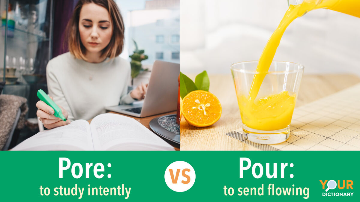 Poring over or Pouring Over