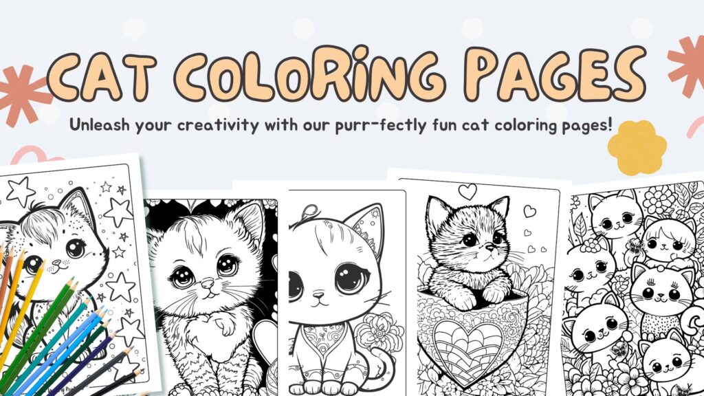 Coloring Pages for Girls Cute Cat Eyes Hard