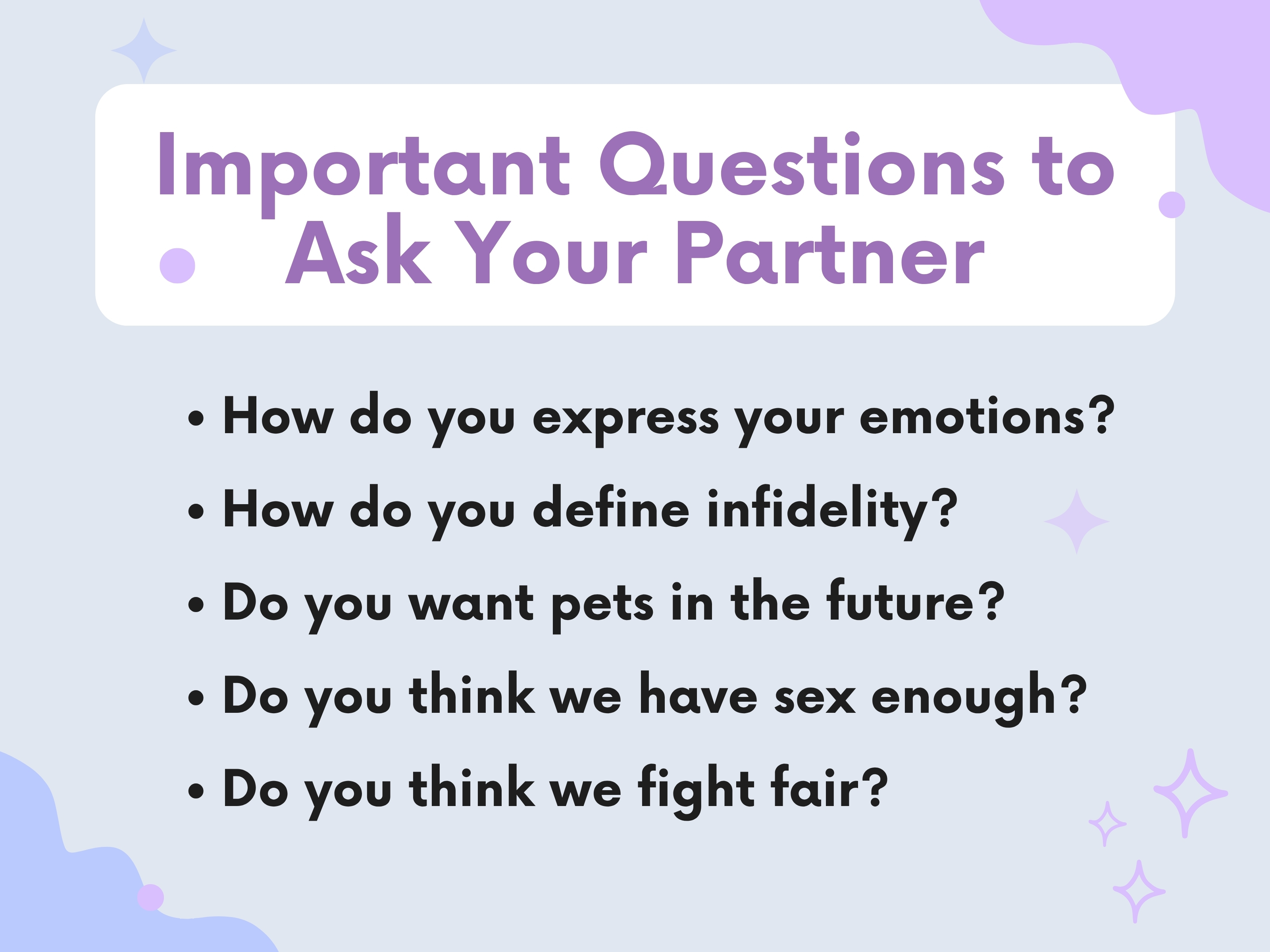100 Questions to Ask Your Significant Other