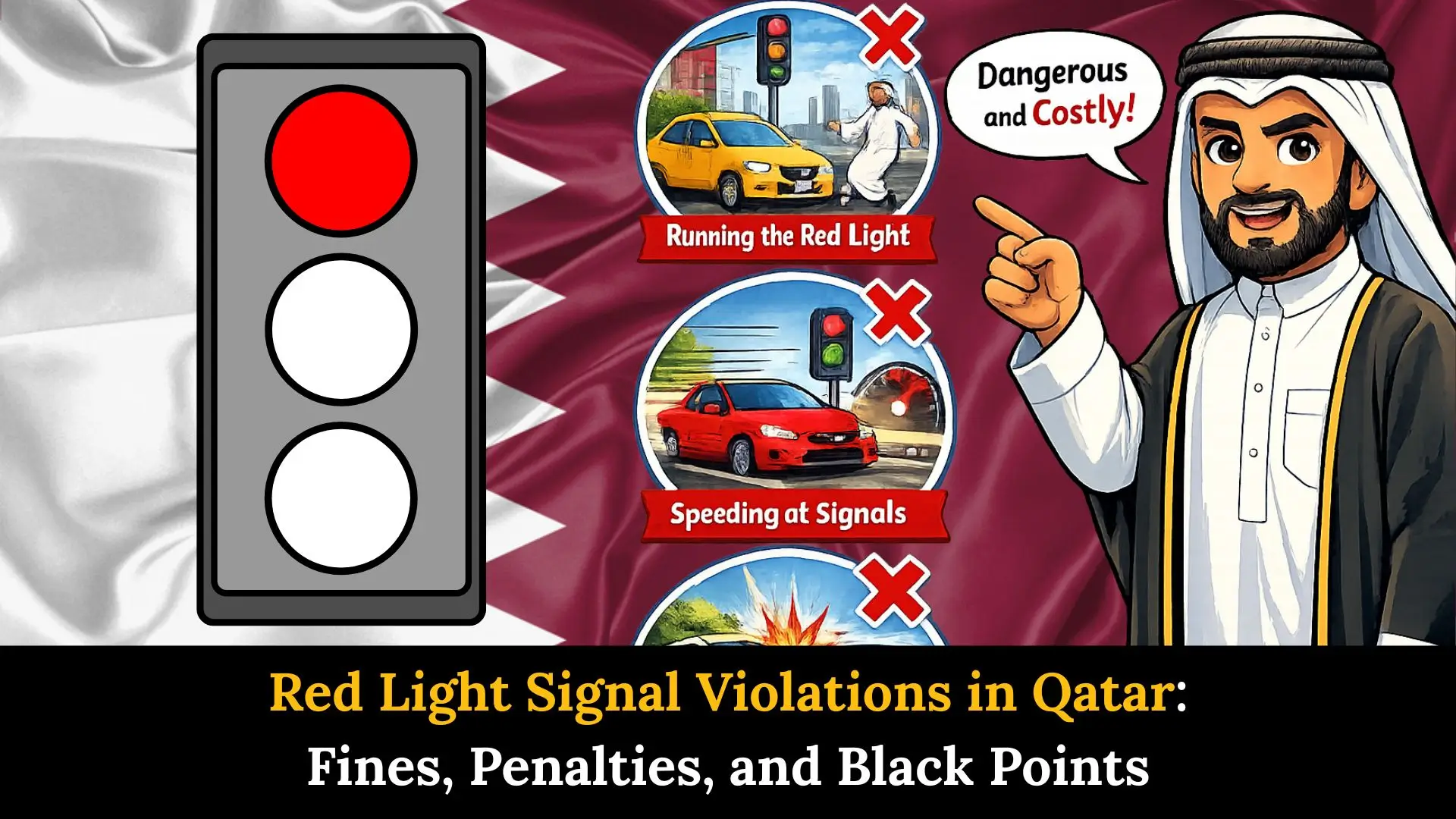 Fine for Passing a Red Light