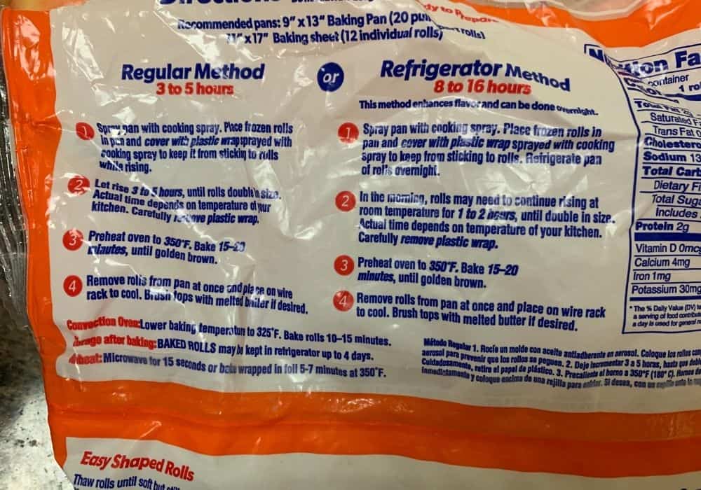How Long to Thaw Rhodes Rolls